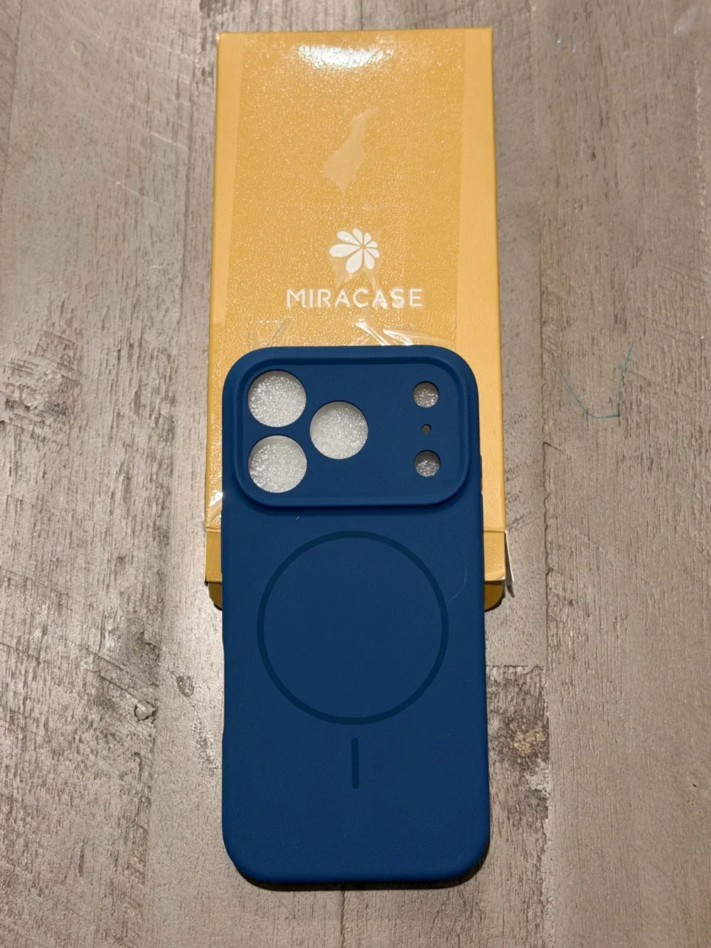 Blue Silicone MagSafe-Compatible iPhone 17pro Case